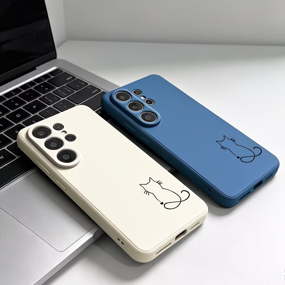 미니멀리즘 라인 아트 고양이 스케치 패턴 폰 케이스 삼 - Phone Cases Drawing 리뷰 및 가격
