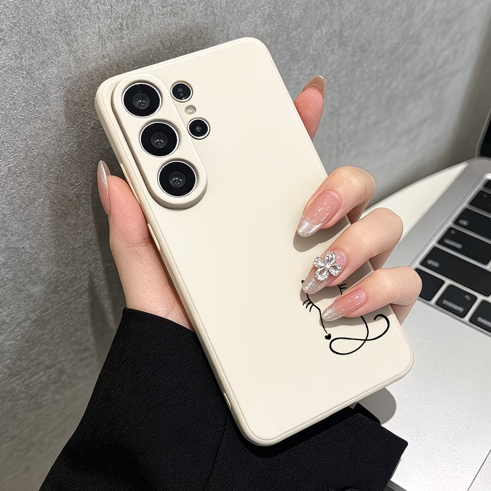 미니멀리즘 라인 아트 고양이 스케치 패턴 폰 케이스 삼 - Phone Cases Drawing 리뷰 및 가격