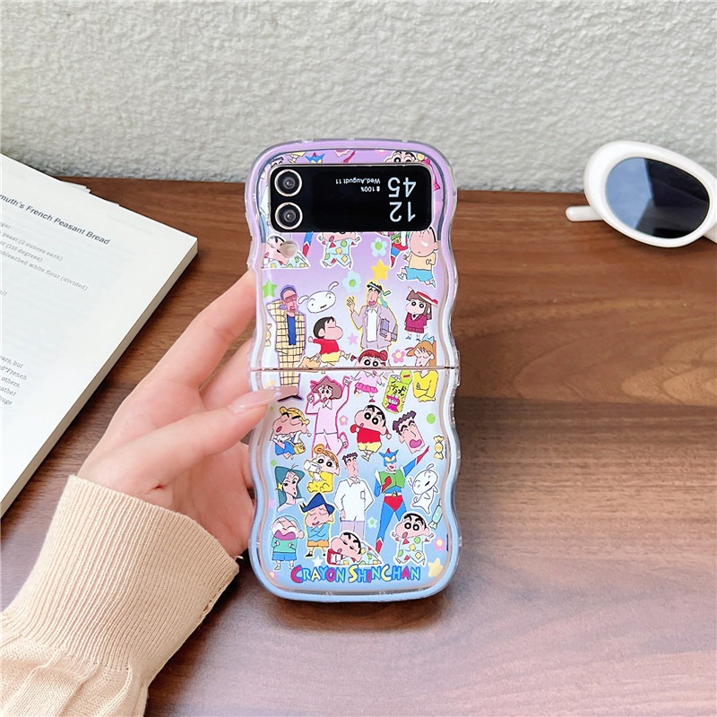 귀여운 일본 애니메이션 크레용신짱 삼성 갤럭시 Z 플립 - Phone Cases Anime 리뷰 및 가격