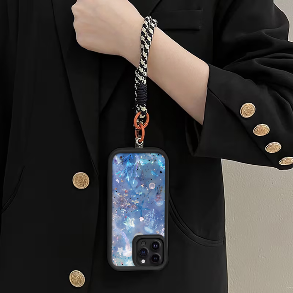 블루 퍼플 해파리 스트랩 로프 폰 케이스 삼성 갤럭시  - Phone Cases With Straps 리뷰 및 가격