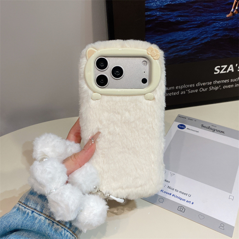 고급 솔리드 컬러 퍼리 플러시 폰 케이스 (아이폰 17 - Phone Cases For Iphone 17 리뷰 및 가격
