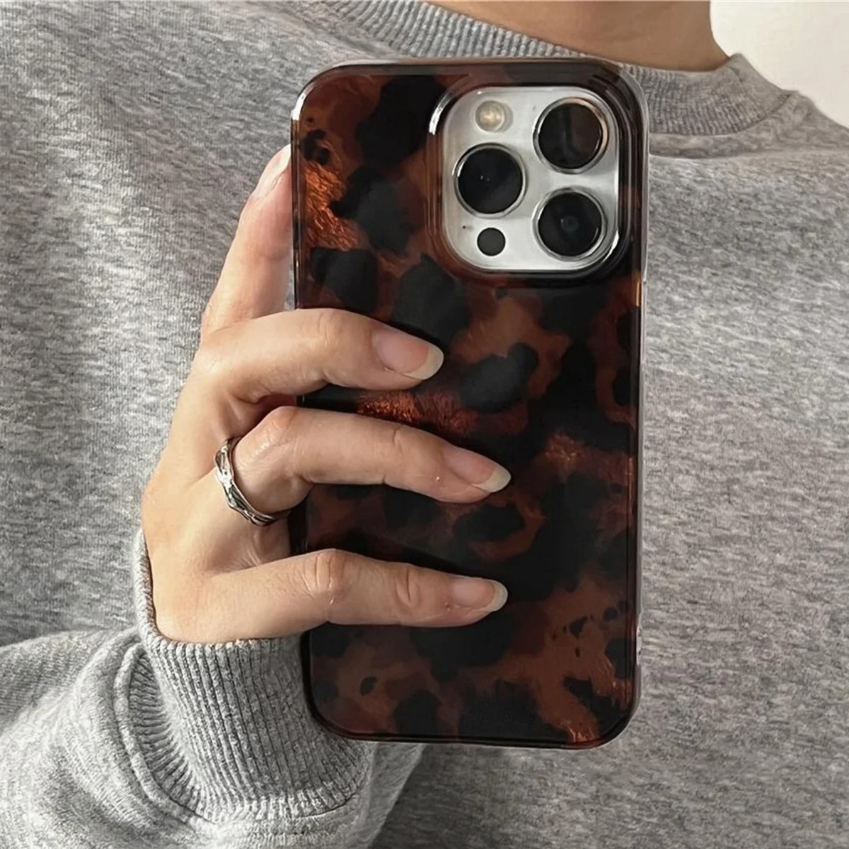 레트로 앰버 텍스처 레이저 폰 케이스 (아이폰 16,  - Phone Cases Bulk 리뷰 및 가격