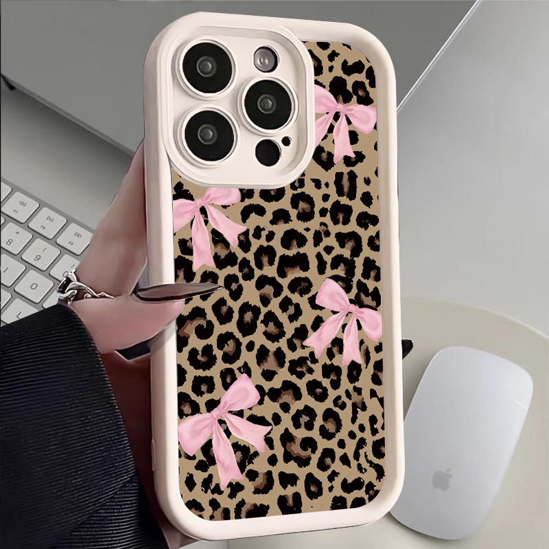 럭셔리 레오파드 프린트 리본 폰 케이스 (아이폰 11, - Phone Cases Rugged 리뷰 및 가격