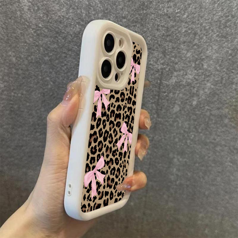 럭셔리 레오파드 프린트 리본 폰 케이스 (아이폰 11, - Phone Cases Rugged 리뷰 및 가격