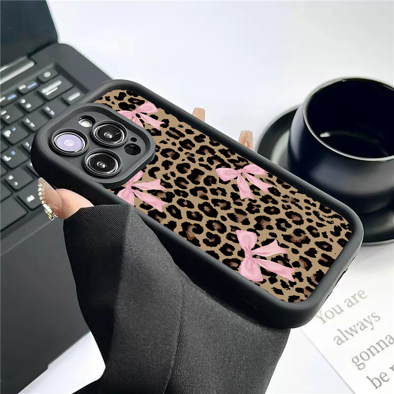 럭셔리 레오파드 프린트 리본 폰 케이스 (아이폰 11, - Phone Cases Rugged 리뷰 및 가격