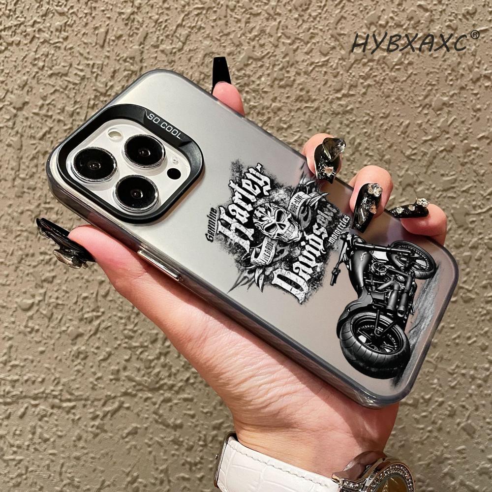 HYBXAXC 고딕 H-할리 해골 오토바이 디자인 폰  - Phone Cases Trendy 리뷰 및 가격