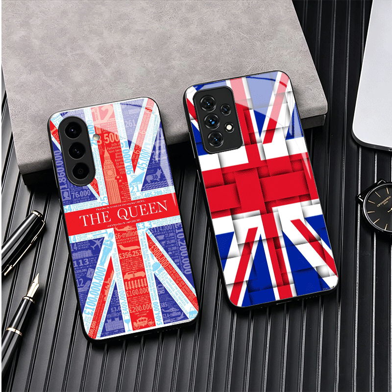 유니온 잭 잉글랜드 영국 국기 유리 폰 케이스 (삼성  - Phone Cases Uk Samsung 리뷰 및 가격