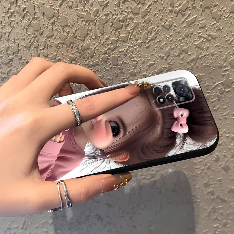 만화 소녀 패턴 푼다 폰 커버 케이스 (샤오미 레드미  - Phone Cases Redmi 리뷰 및 가격