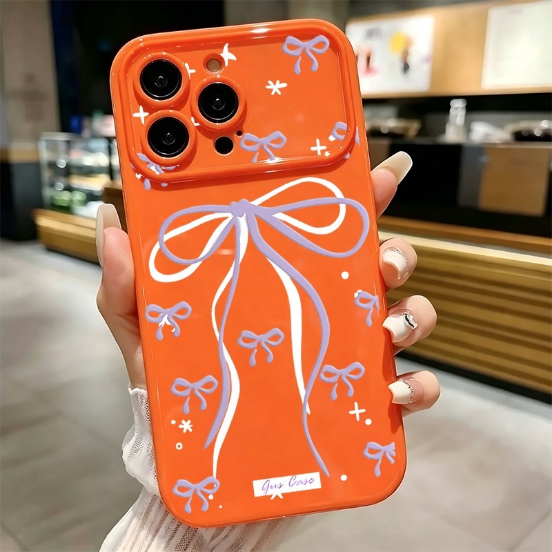 대형 퍼플 보우 스타 도형 프린트 폰 케이스 (아이폰  - Phone Cases Drawing 리뷰 및 가격