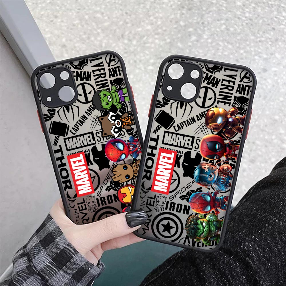 귀여운 마블 히어로즈 무광 반투명 케이스 아이폰 17E - Phone Cases Rugged 리뷰 및 가격