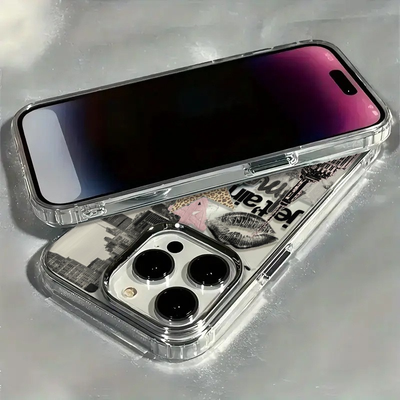 창의적인 레오파드 프린트 스타 라이트 볼 콜라주 고급  - Phone Cases You Can Design 리뷰 및 가격