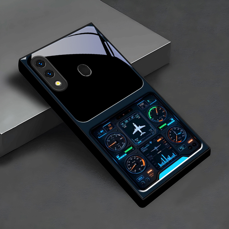 멋진 항공 조종석 스크린 디자인 블랙 글래스 폰 케이스 - Phone Cases Aviation 리뷰 및 가격
