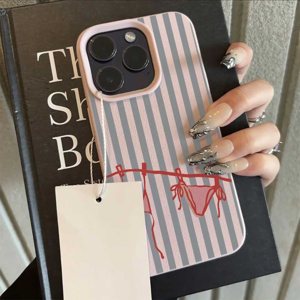 블루 화이트 스트라이프 비키니 디자인 아이폰 17 16 - Phone Cases Rugged 리뷰 및 가격