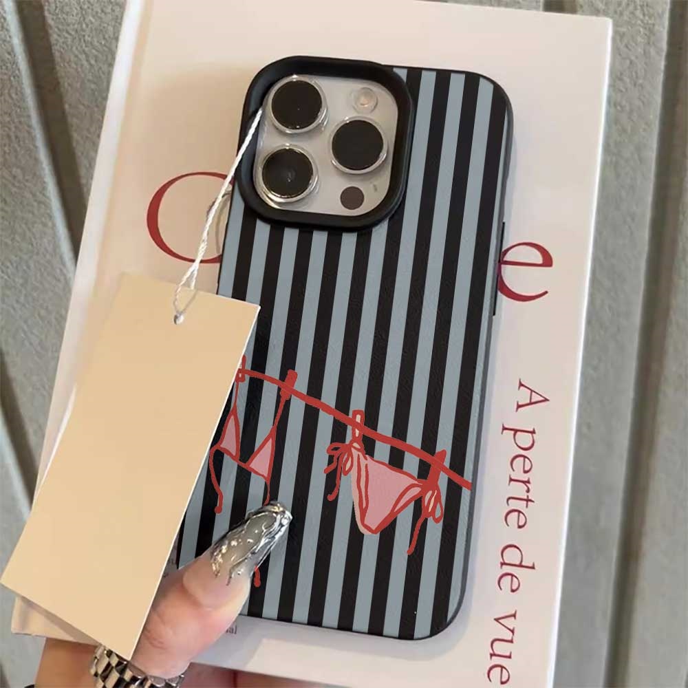 블루 화이트 스트라이프 비키니 디자인 아이폰 17 16 - Phone Cases Rugged 리뷰 및 가격
