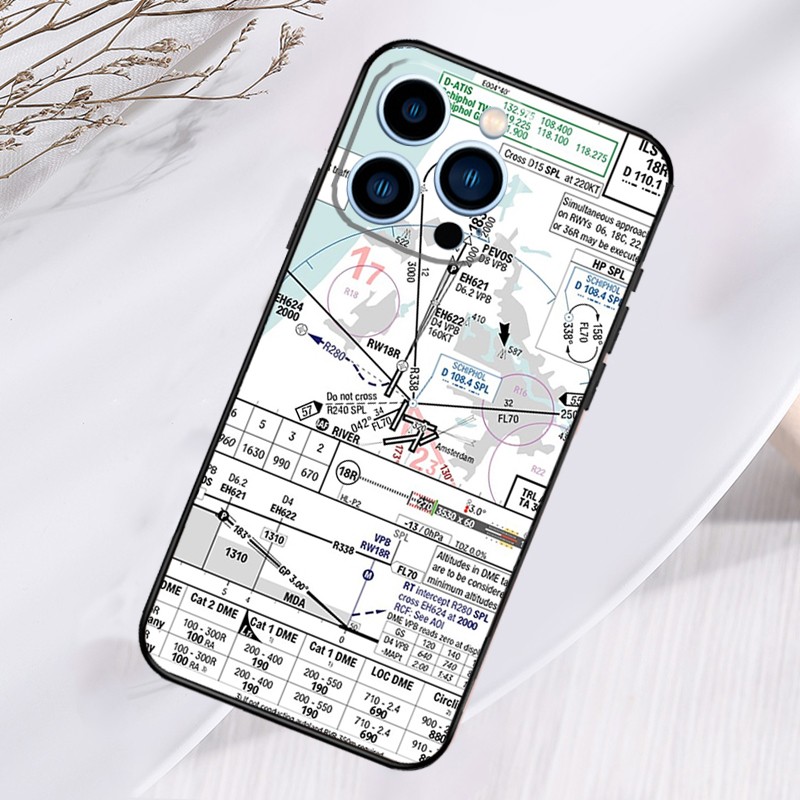 항공 차트 액세서리 공항 휴대폰 케이스 아이폰 17 프 - Phone Cases Aviation 리뷰 및 가격