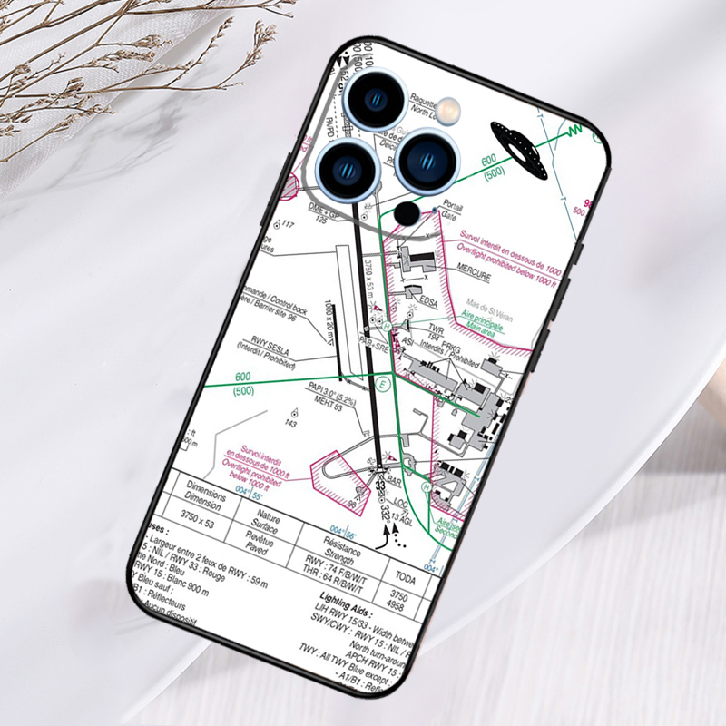 항공 차트 액세서리 공항 휴대폰 케이스 아이폰 17 프 - Phone Cases Aviation 리뷰 및 가격