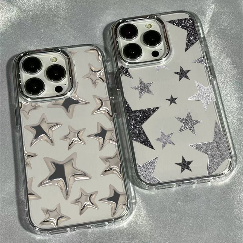 빛나는 별 트렌디 패턴 투명 폰 케이스 삼성 갤럭시 S - Phone Cases Trendy 리뷰 및 가격