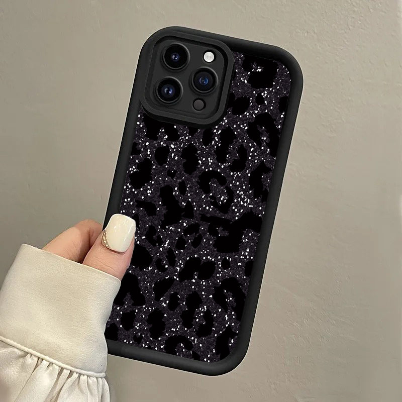 검은색 반점 표범 무늬 핸드 스트랩 폰 케이스 (삼성  - Phone Cases With Straps 리뷰 및 가격