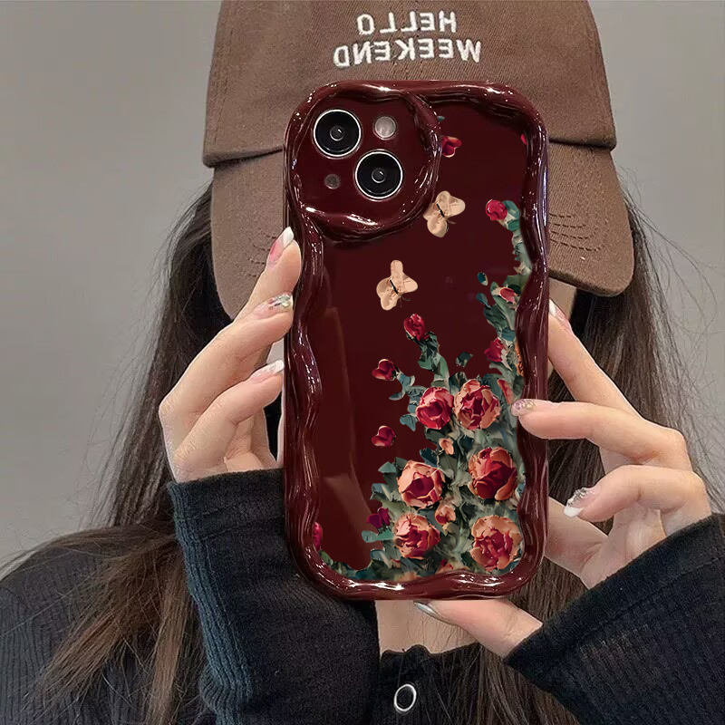 레트로 꽃무늬 유화 디자인 아이폰 17 Pro Max  - Phone Cases Drawing 리뷰 및 가격