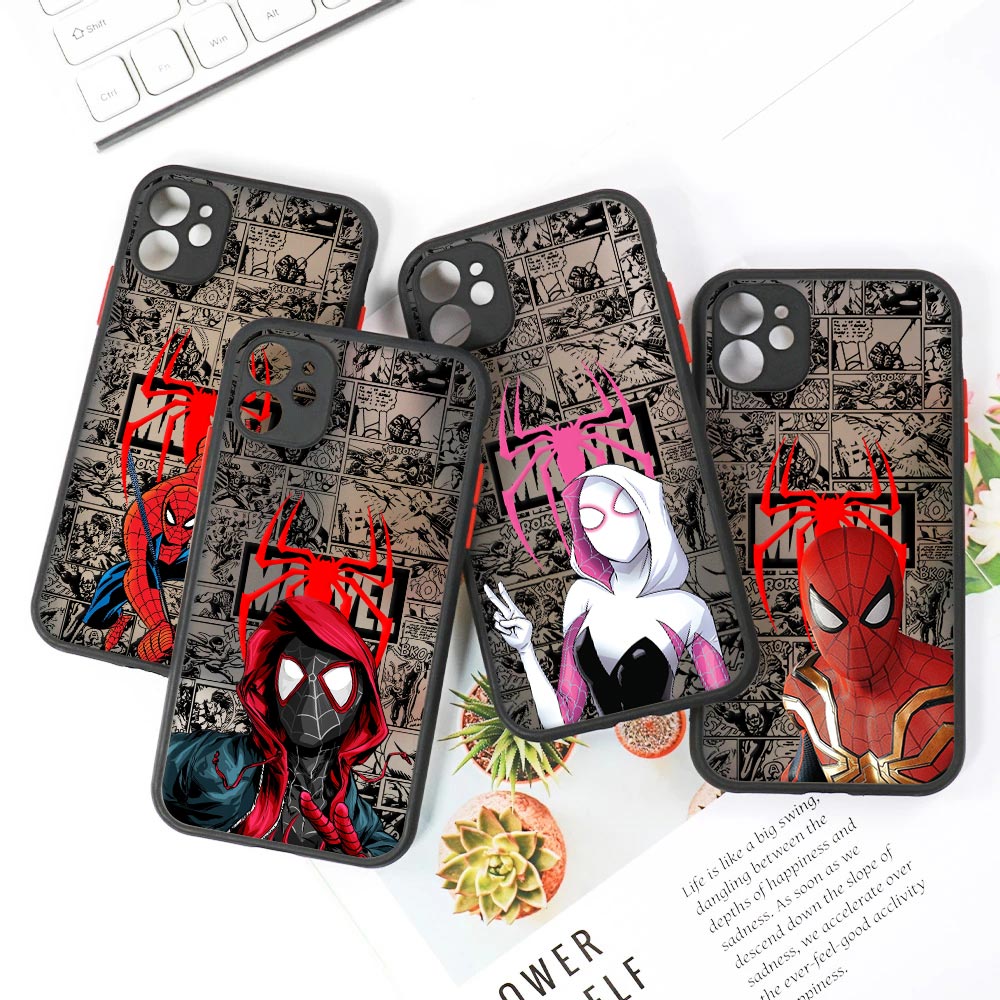 스파이더맨 마일즈 모랄레스 그웬 매트 케이스 아이폰 1 - Phone Cases Rugged 리뷰 및 가격