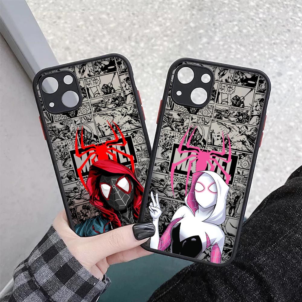 스파이더맨 마일즈 모랄레스 그웬 매트 케이스 아이폰 1 - Phone Cases Rugged 리뷰 및 가격