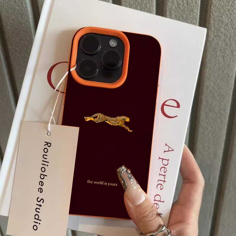 미니멀리스트 레오파드 러닝 패턴 폰 케이스 (아이폰 1 - Phone Cases Trendy 리뷰 및 가격