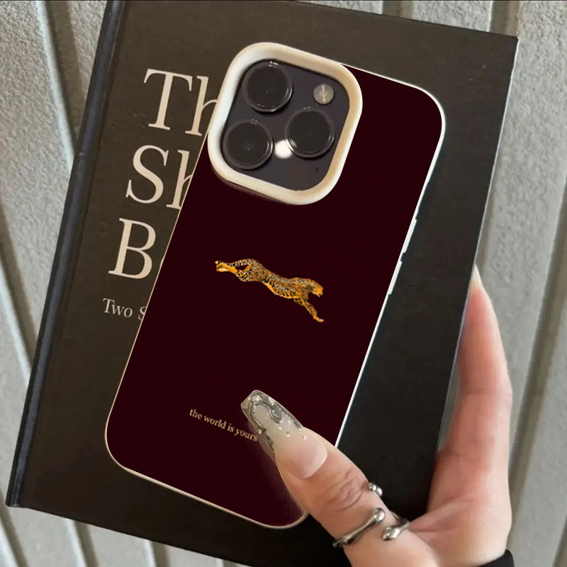 미니멀리스트 레오파드 러닝 패턴 폰 케이스 (아이폰 1 - Phone Cases Trendy 리뷰 및 가격