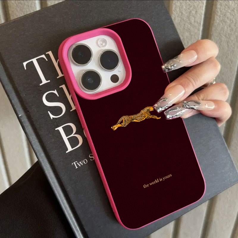 미니멀리스트 레오파드 러닝 패턴 폰 케이스 (아이폰 1 - Phone Cases Trendy 리뷰 및 가격