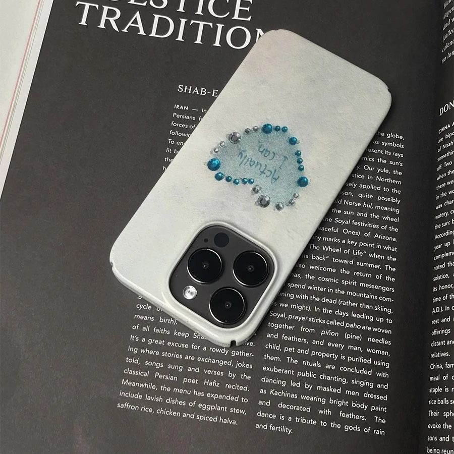 반짝이는 하트 디자인과 'Actually I Can'  - Phone Cases You Can Design 리뷰 및 가격