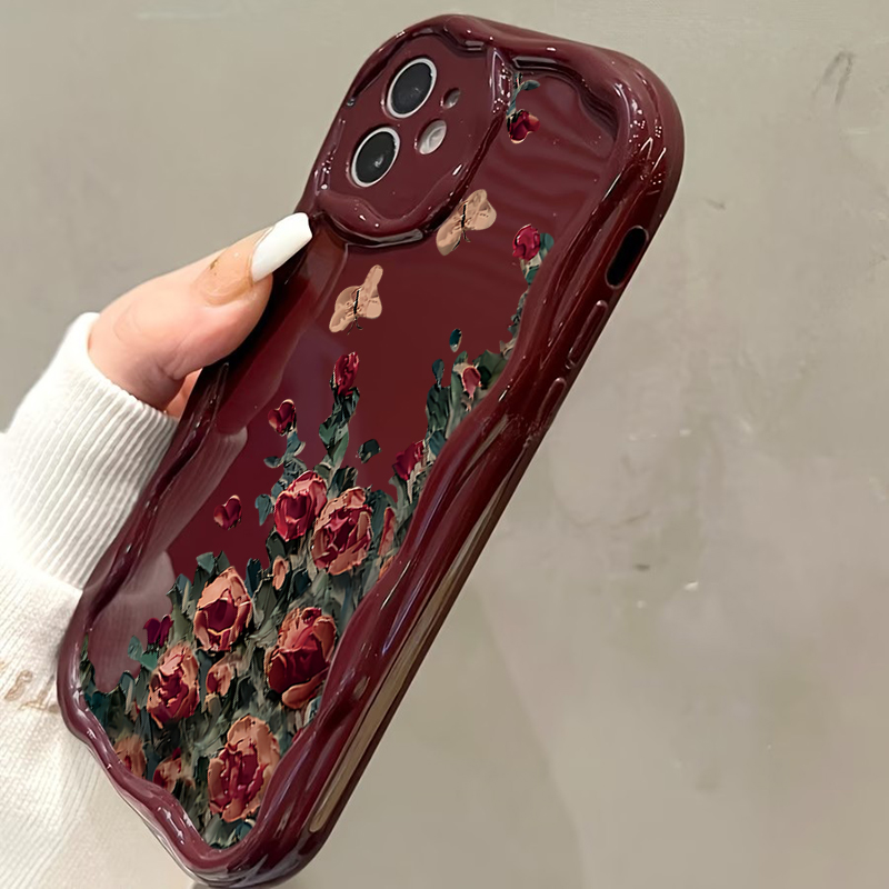 레트로 유화 꽃무늬 아이폰 17 16 14 Pro Ma - Phone Cases Drawing 리뷰 및 가격