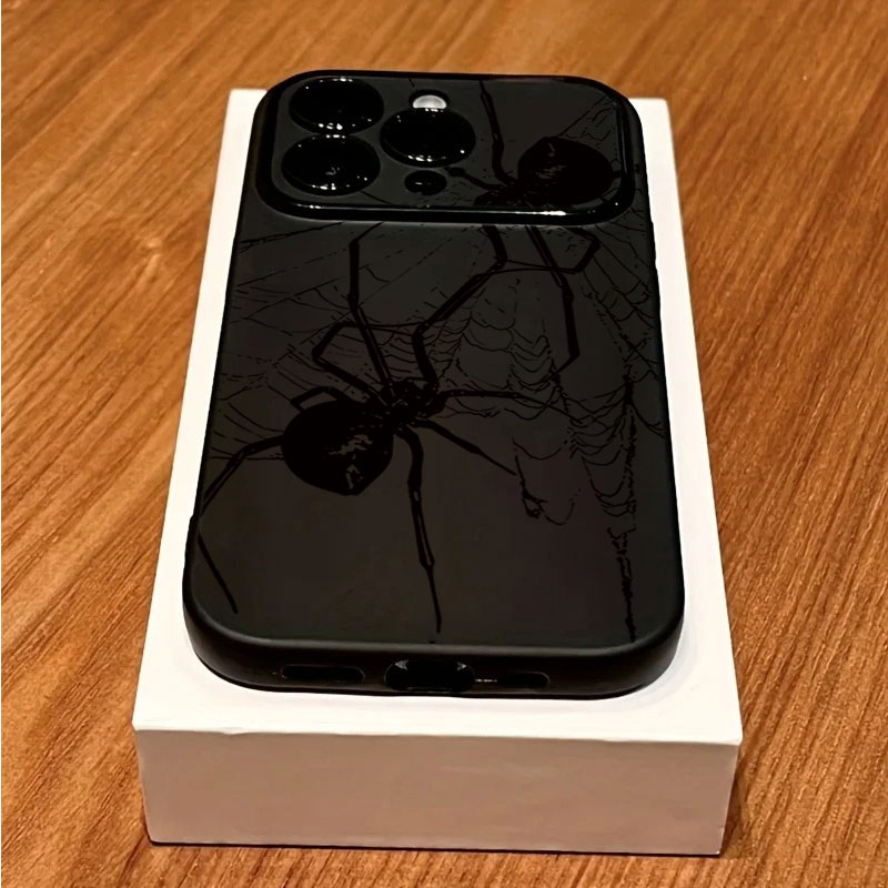 멋진 블랙 스파이더 패턴 아이폰 11 12 13 14  - Phone Cases Rugged 리뷰 및 가격